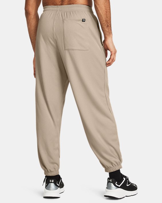 Men's UA Rival Waffle Joggers in Brown image number 1
